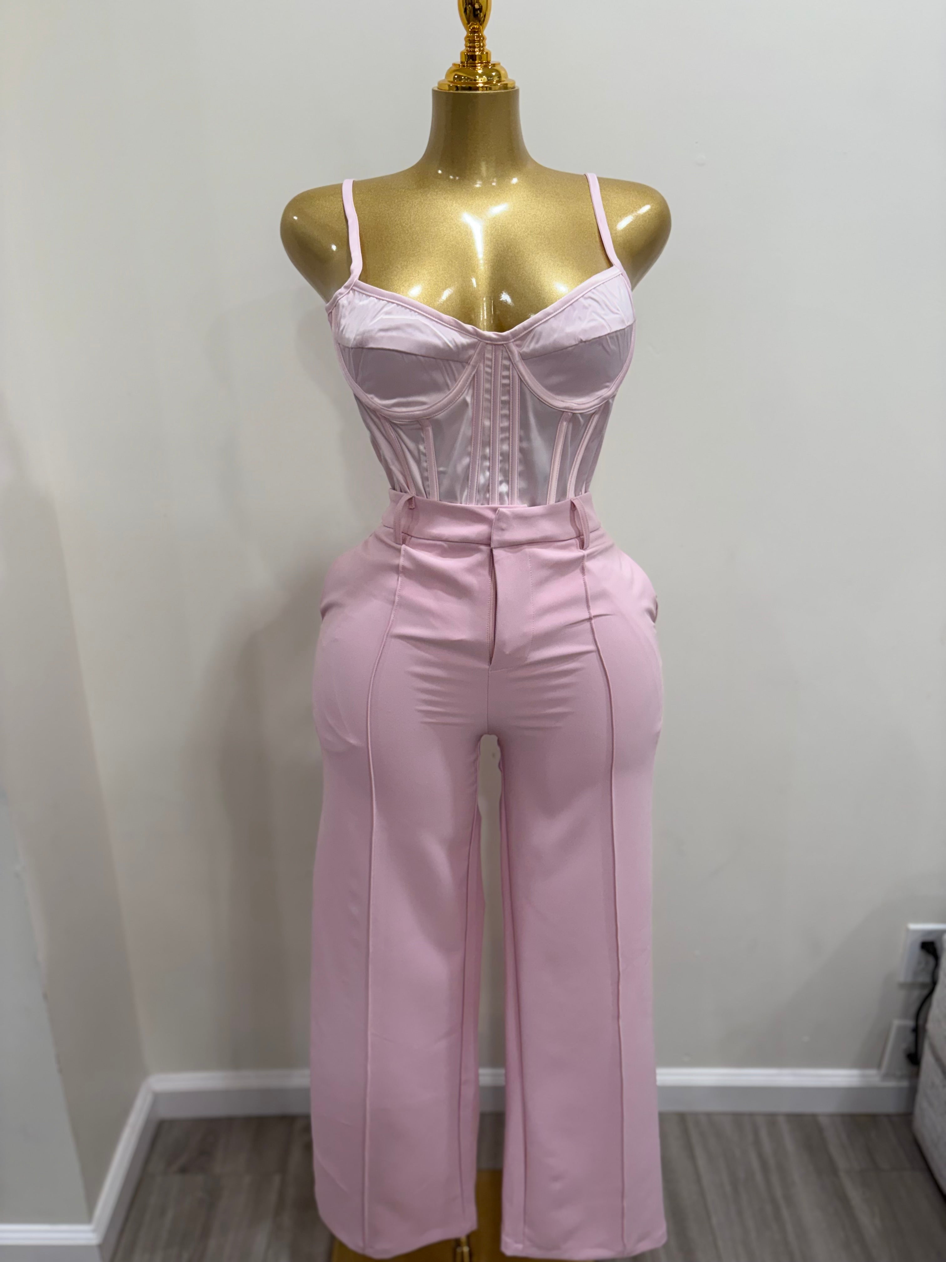 pink corset